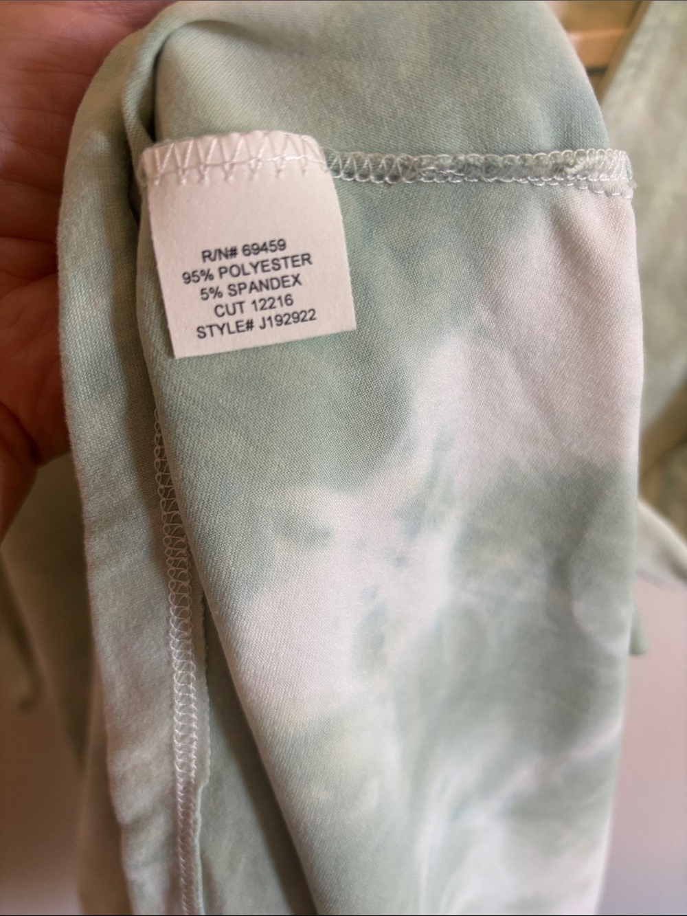 Lace Up Tunic Beach Cover Up Green Tie Dye NEW - Picture 6 of 6